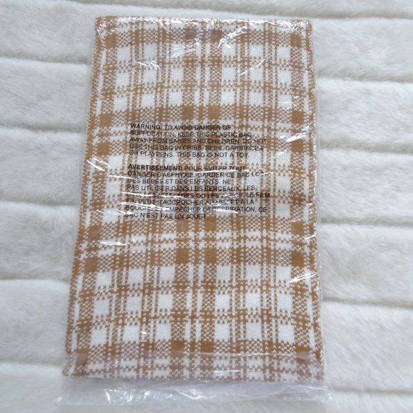 NIB Timberland Knit Long Plaid Soft Scarf OS - Picture 6 of 6